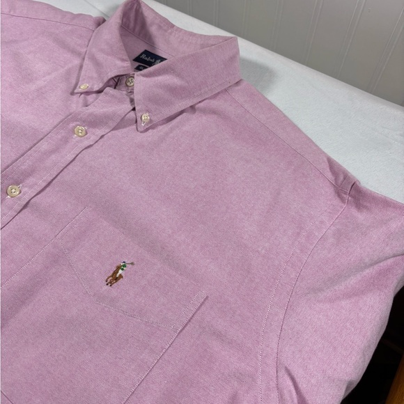 Ralph Lauren Classic Fit Oxford Shirt Men’s XL Pink Button Down Long Sleeve - Picture 1 of 10